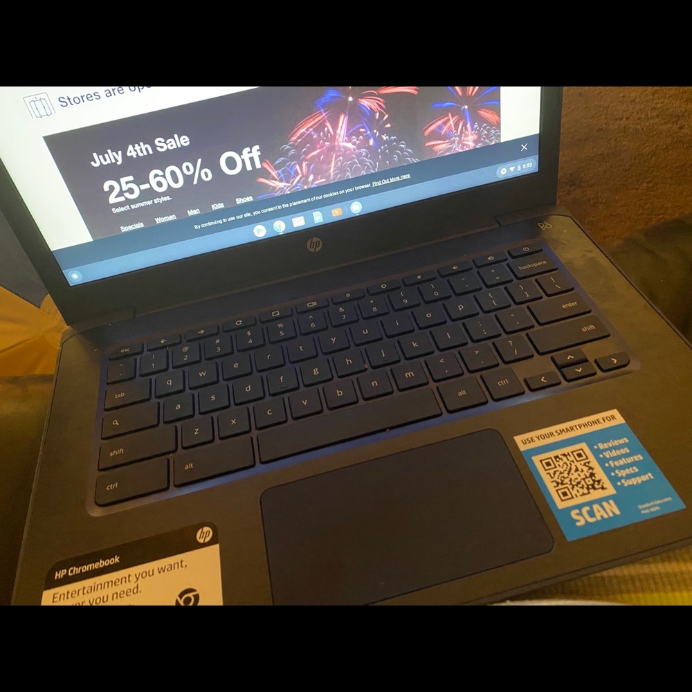 10/10 Condition HP Chromebook Laptop Brand New
